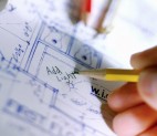 Photo of blueprints